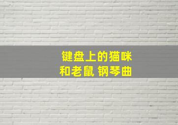 键盘上的猫咪和老鼠 钢琴曲